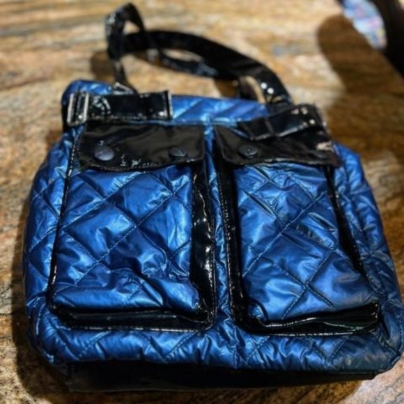 Jingpin Shoulder Bag Excellent Condition Gorgeous Royal Blue Color Very Soft - Picture 1 of 8